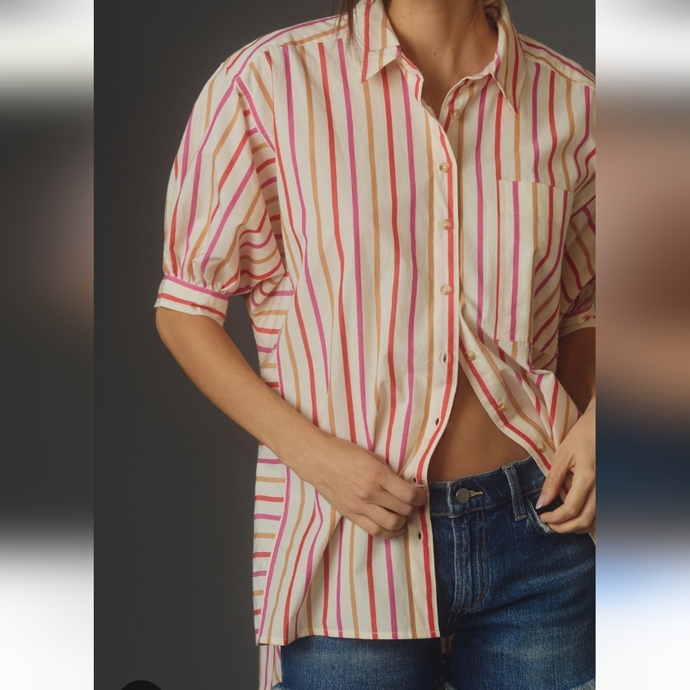 Pilcro Painter Button Down Shirt - image 1